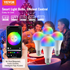 Start2Finish VEVOR smart LED light bulbs, 4-pack, multicolor 9W bulbs with smart control for Alexa, Google Assistant, iOS, Android.