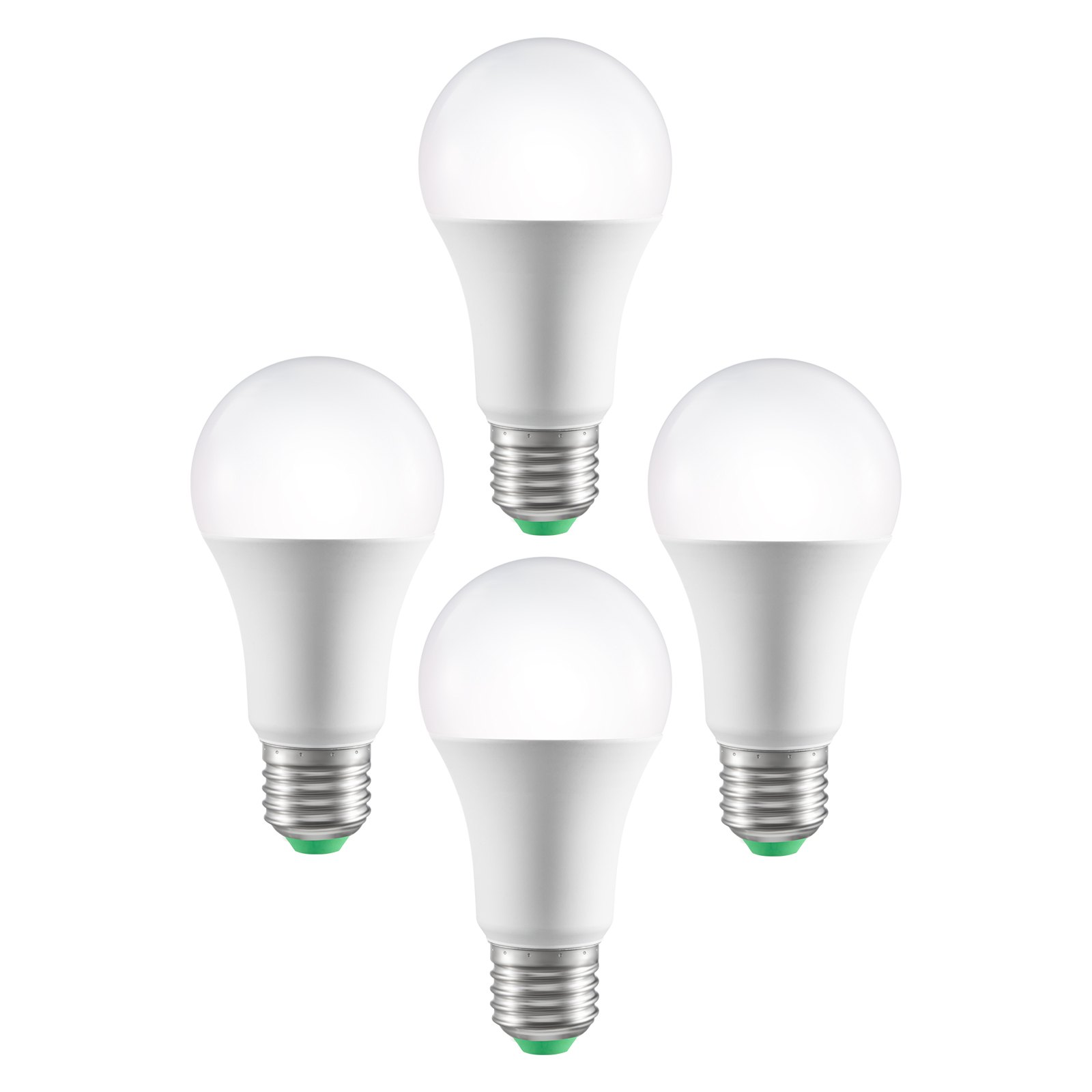 Start2Finish VEVOR smart LED light bulbs, 4-pack with multicolor RGB, 9W, 800 lumens, compatible with smart home devices.