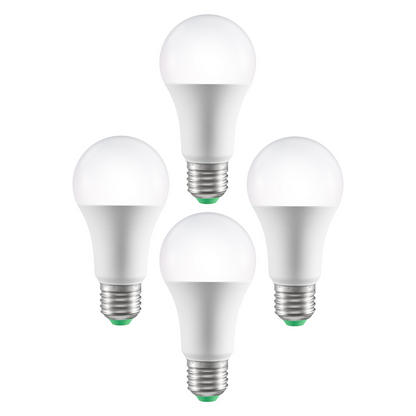 Start2Finish VEVOR smart LED light bulbs, 4-pack with multicolor RGB, 9W, 800 lumens, compatible with smart home devices.