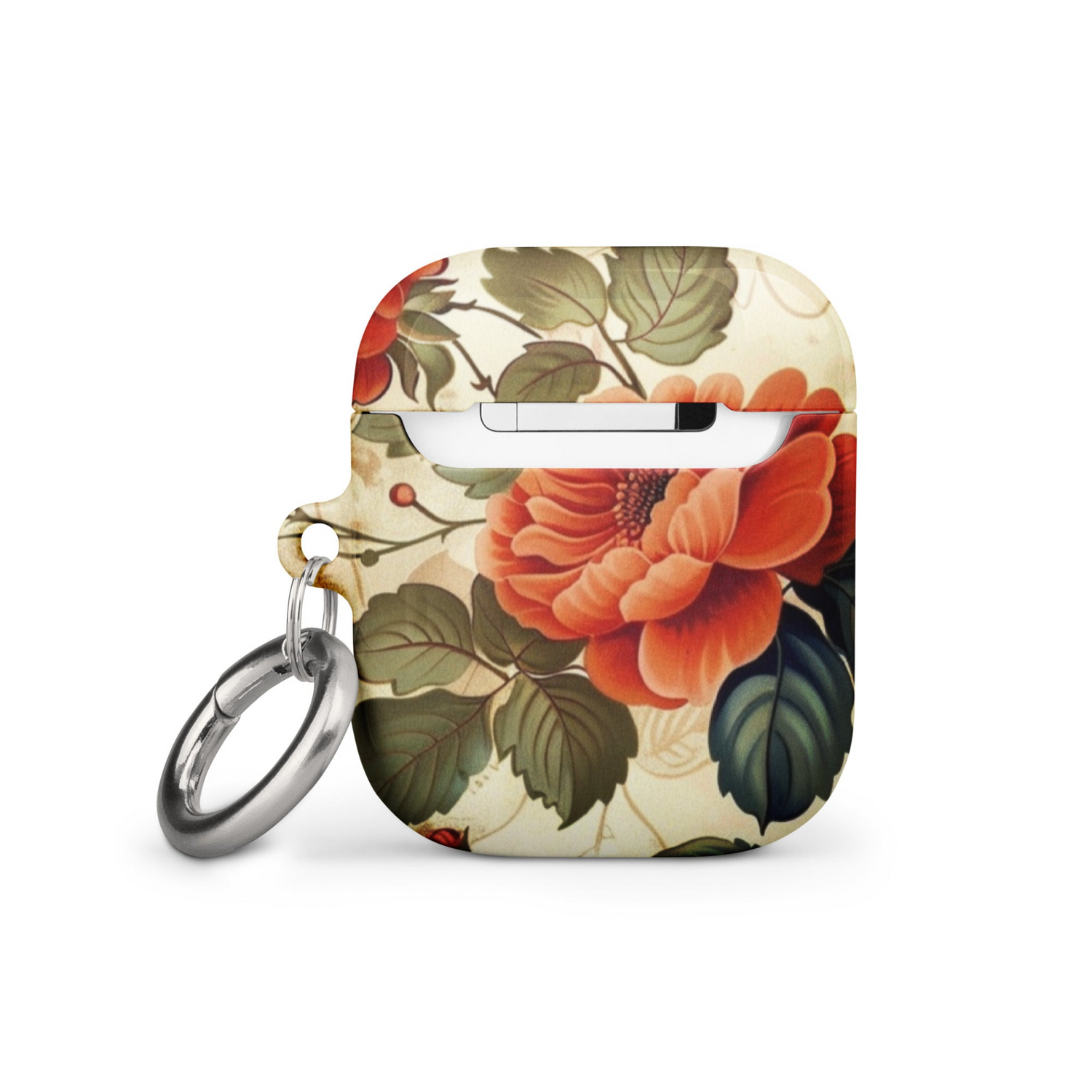 Start2Finish Flowers 2 case for AirPods with colorful floral design, protective silicone cover, and precise cutouts.