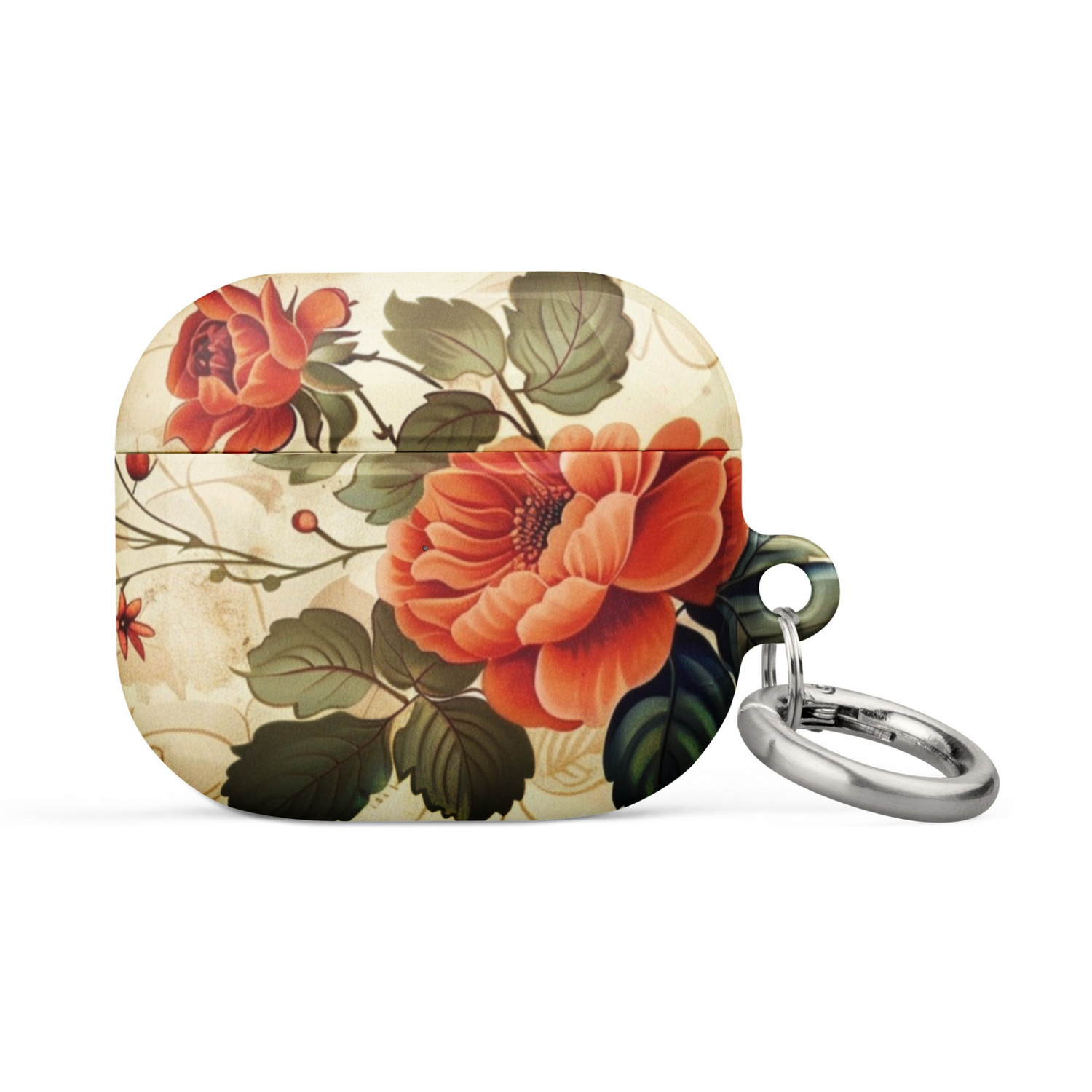Start2Finish Flowers 2 AirPods case with vibrant floral design, protective electronic accessory for wireless earbuds.
