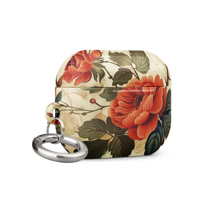 Start2Finish Flowers 2 case for AirPods with colorful floral design and protective silicone exterior.