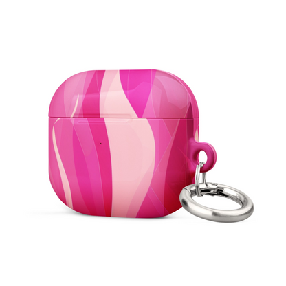 Fuchsia Start2Finish AirPods case with a smooth silicone exterior and protective design for wireless earbuds.