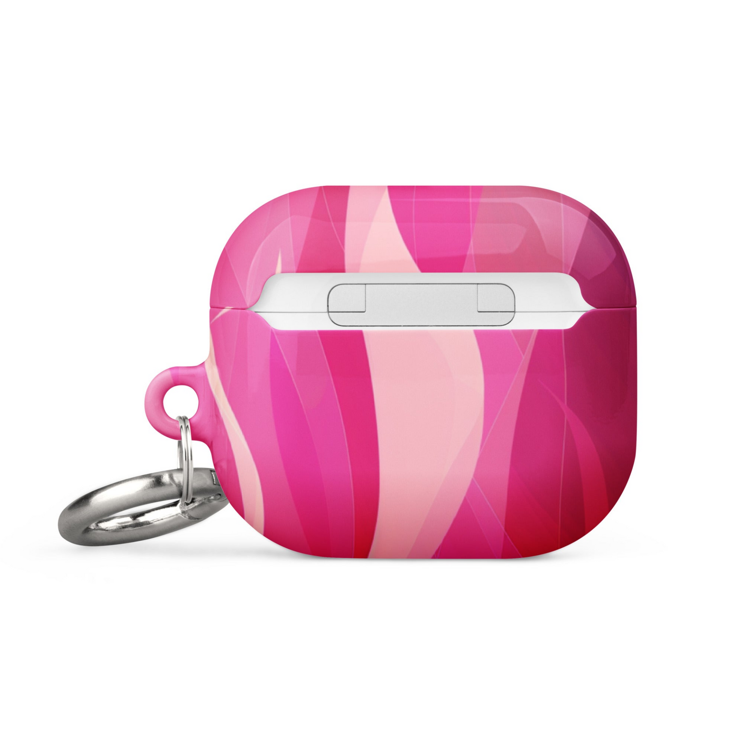 Fuchsia-colored Start2Finish AirPods case with a smooth, protective exterior for electronic accessories.
