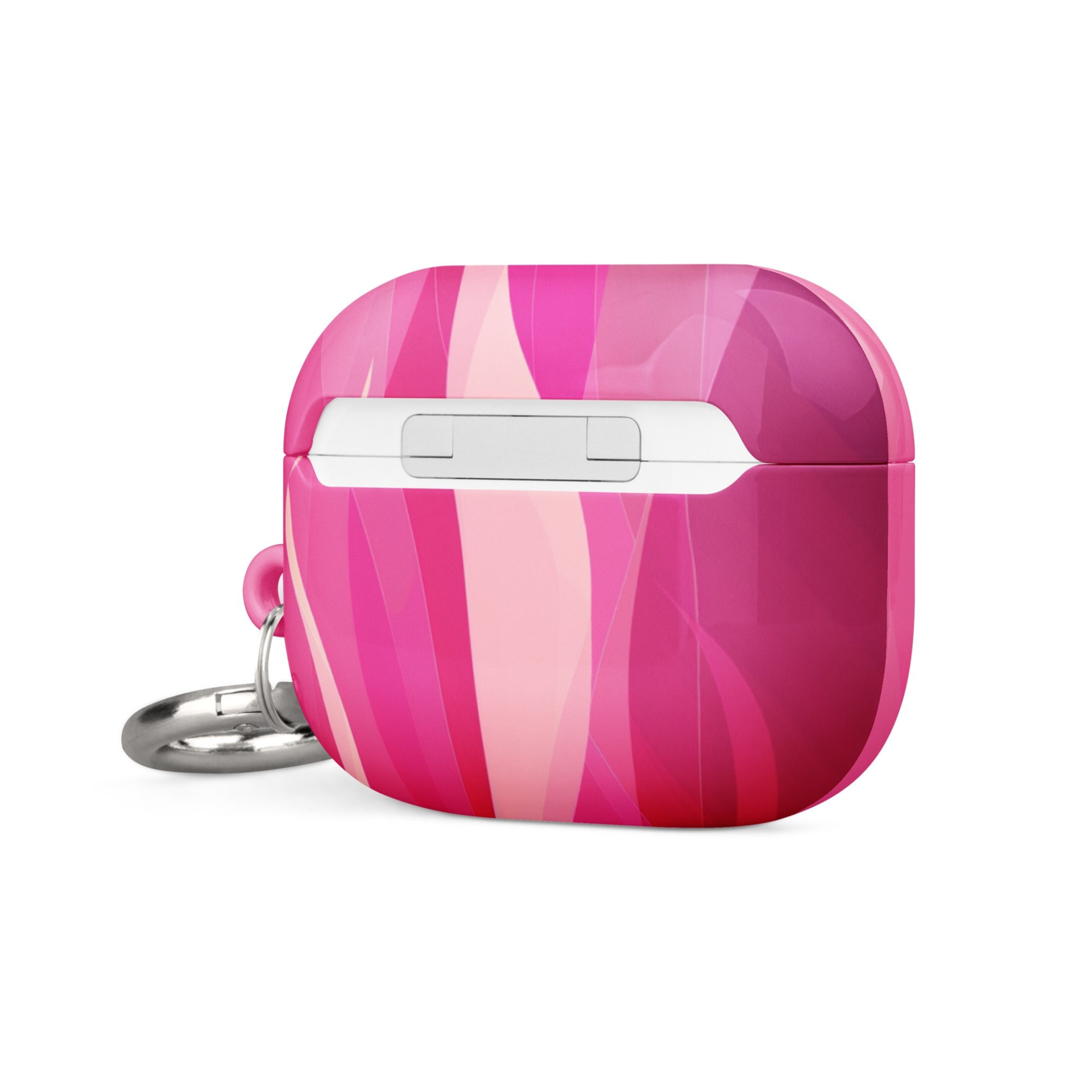 Start2Finish fuchsia silicone case for AirPods, colorful protective cover fitting Apple wireless earbuds.
