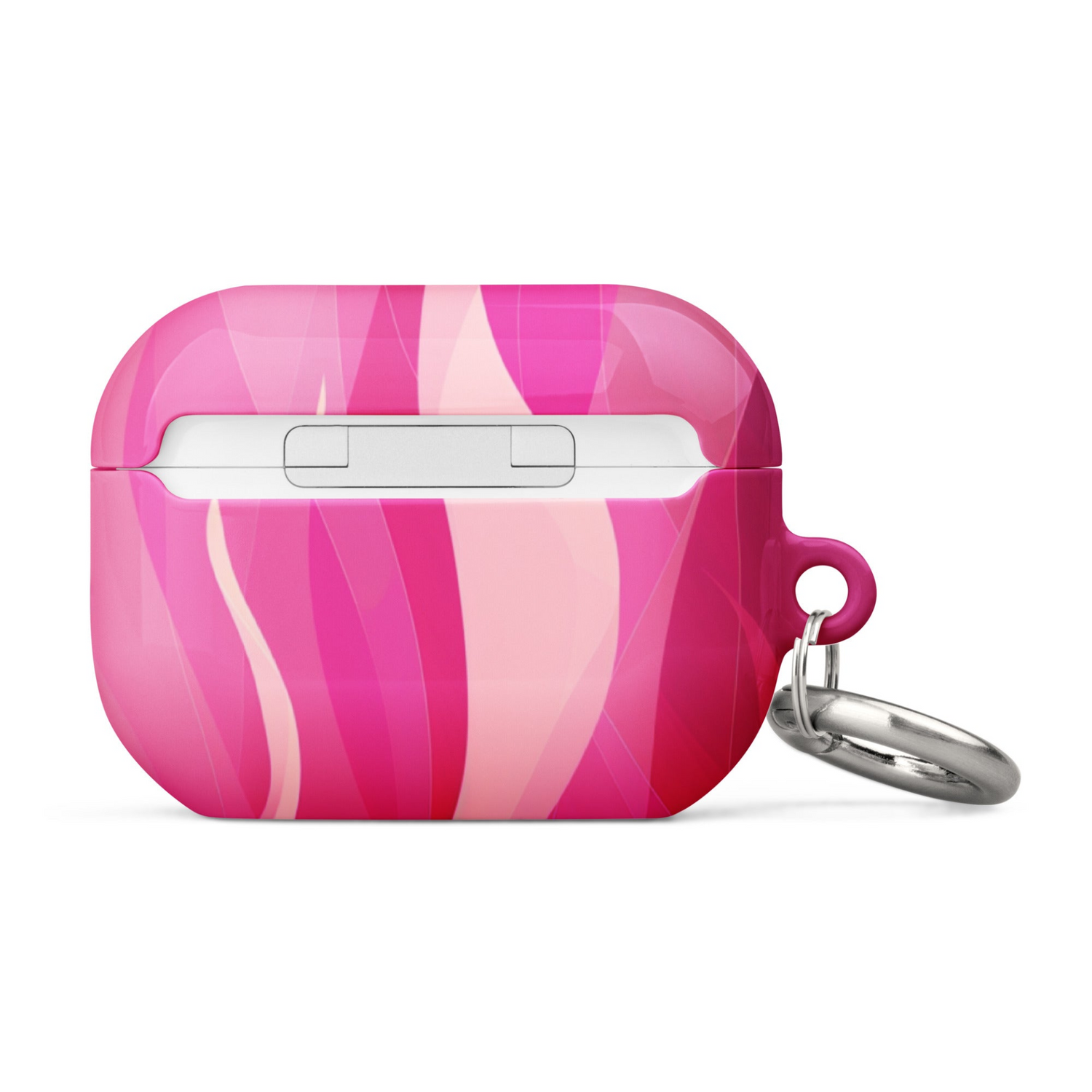Fuchsia Start2Finish AirPods case in vibrant pink with a smooth, protective design for wireless earbuds.