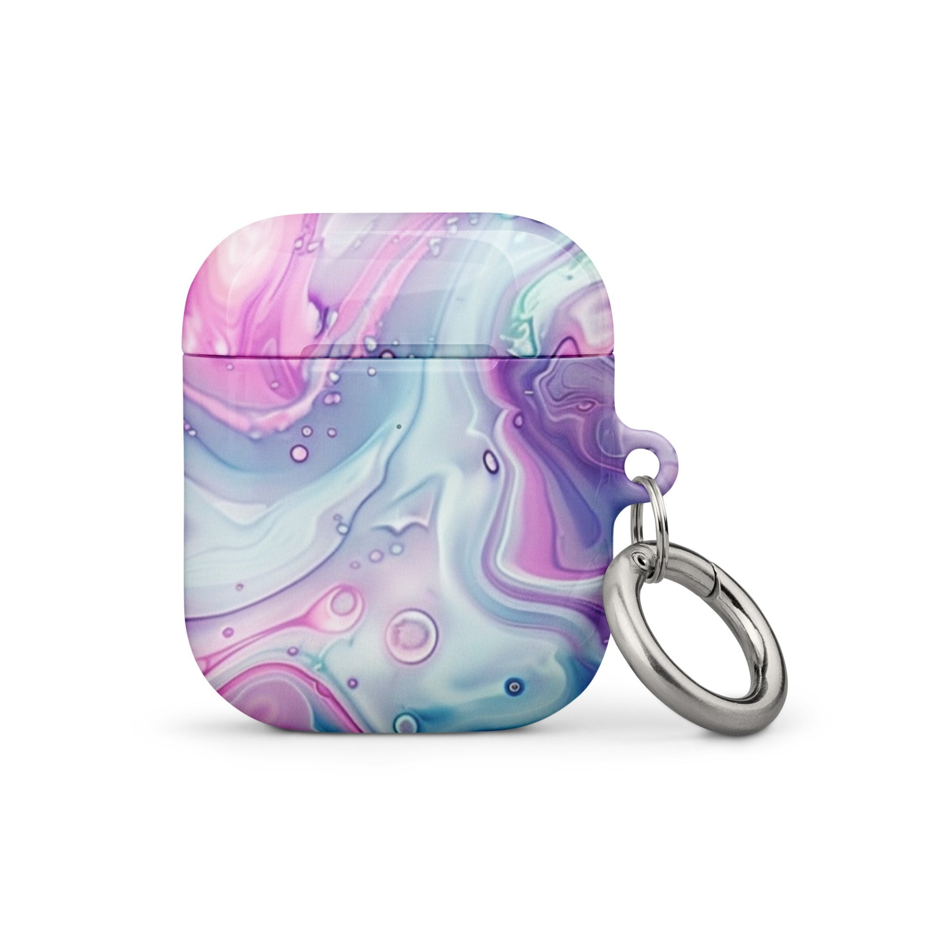 Pastel marble case for AirPods by Start2Finish, featuring a stylish pink and white marble design for electronic accessories.