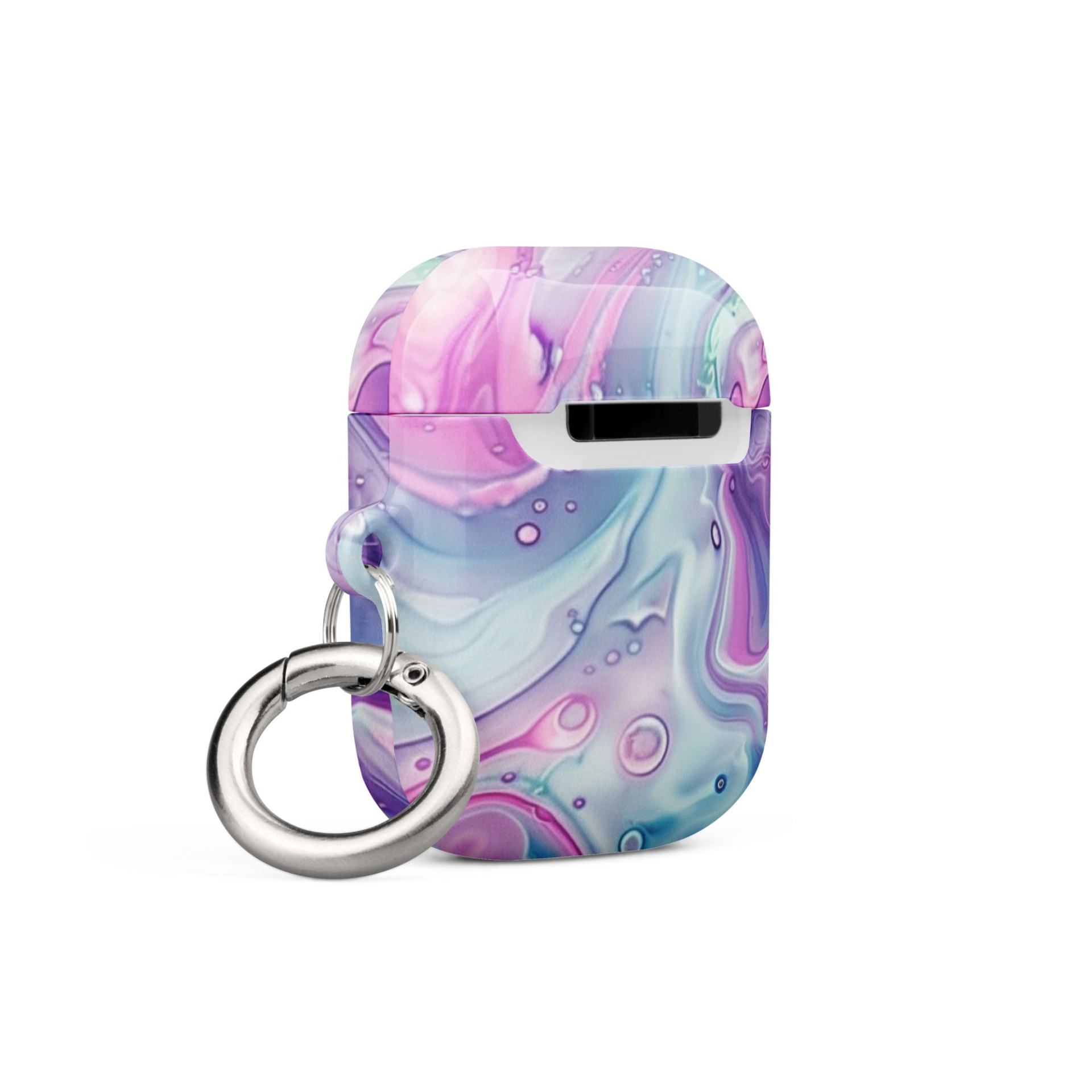 Pastel marble AirPods case by Start2Finish, protective electronics cover with a soft pastel marble design for AirPods.