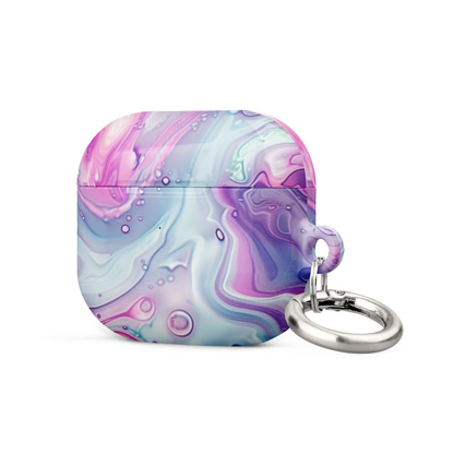 Pastel marble case for AirPods by Start2Finish, featuring a stylish, protective electronics cover with a marble design.