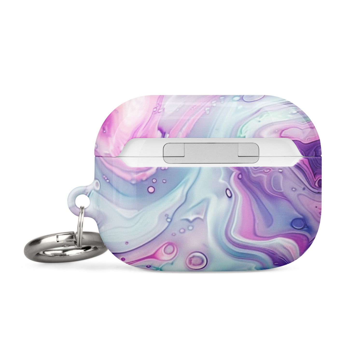 Pastel marble AirPods case by Start2Finish, protective electronic accessory with a stylish marbled design for AirPods.