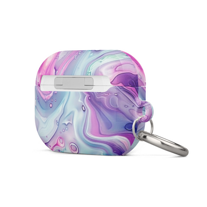 Pastel marble AirPods case by Start2Finish, featuring a stylish marble design and protective cover for wireless earbuds.