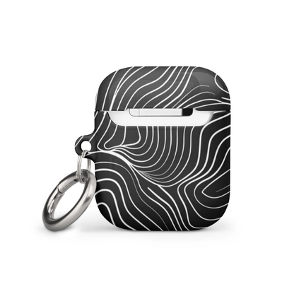 Start2Finish monochromatic AirPods case in sleek black with smooth finish, designed for secure fit and stylish protection.