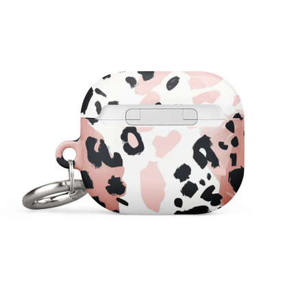 Start2Finish leopard print case for AirPods, stylish electronic accessory with a bold animal print design.