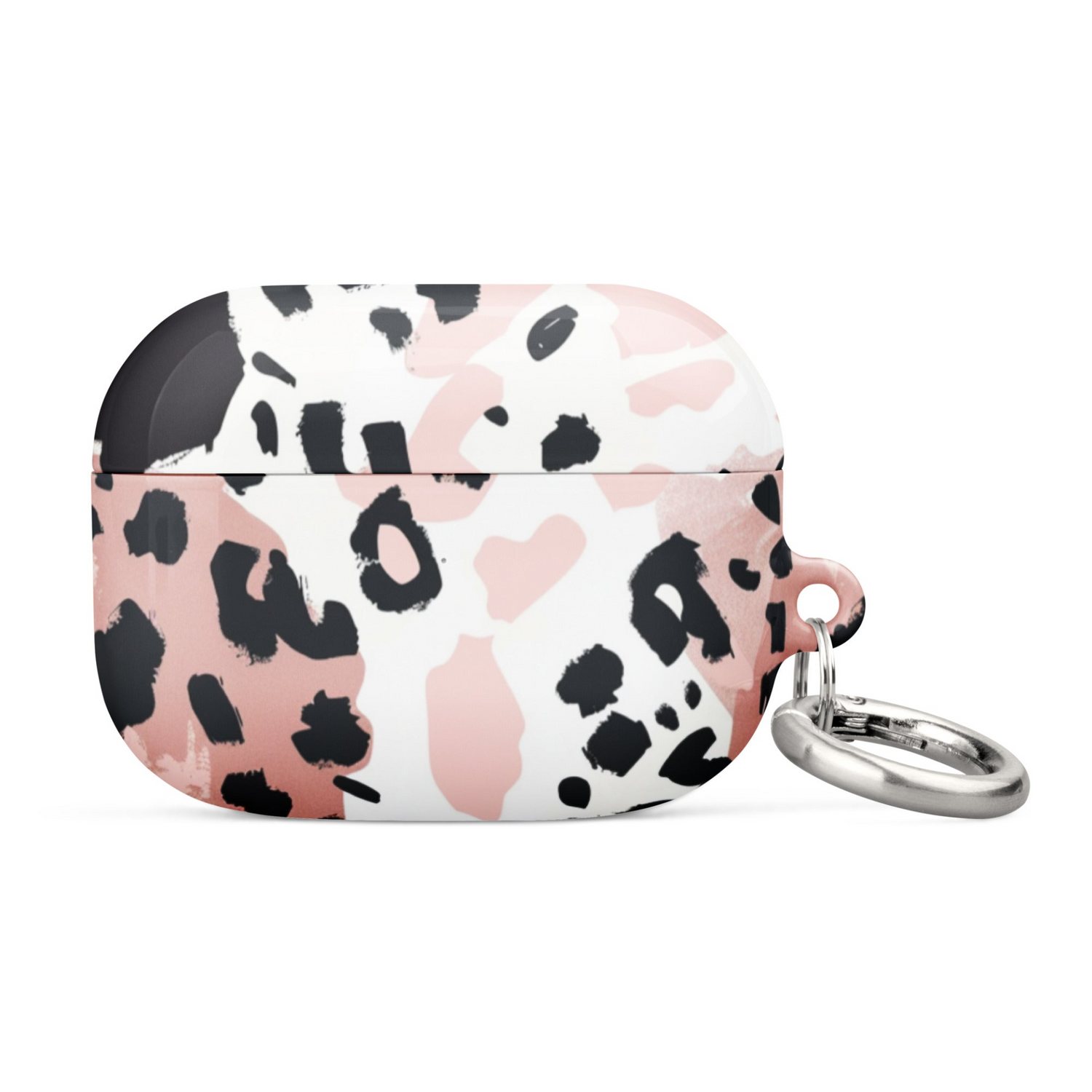 Leopard print AirPods case by Start2Finish, protective electronic accessory with stylish animal pattern, fits AirPods snugly.