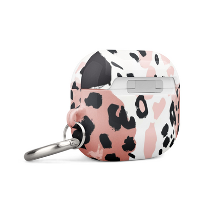 Leopard print AirPods case by Start2Finish, durable electronics cover with stylish animal print design.