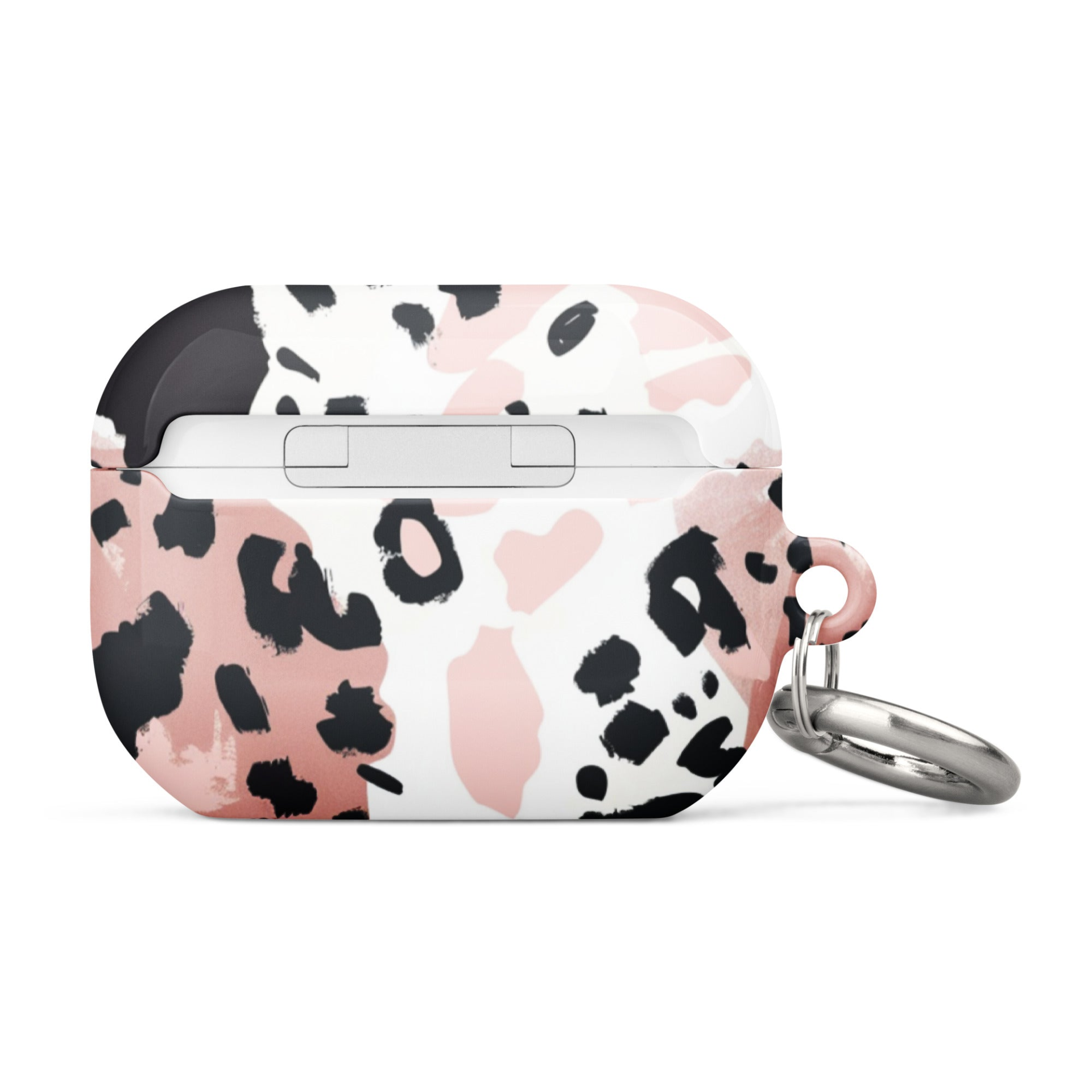 Leopard print case for AirPods from Start2Finish, stylish protective cover with animal print design for wireless earbuds.