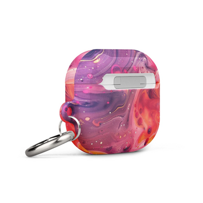 Colorful Rainbow Swirl AirPods case by Start2Finish, showcasing vibrant swirl design and protective cover for Apple AirPods.