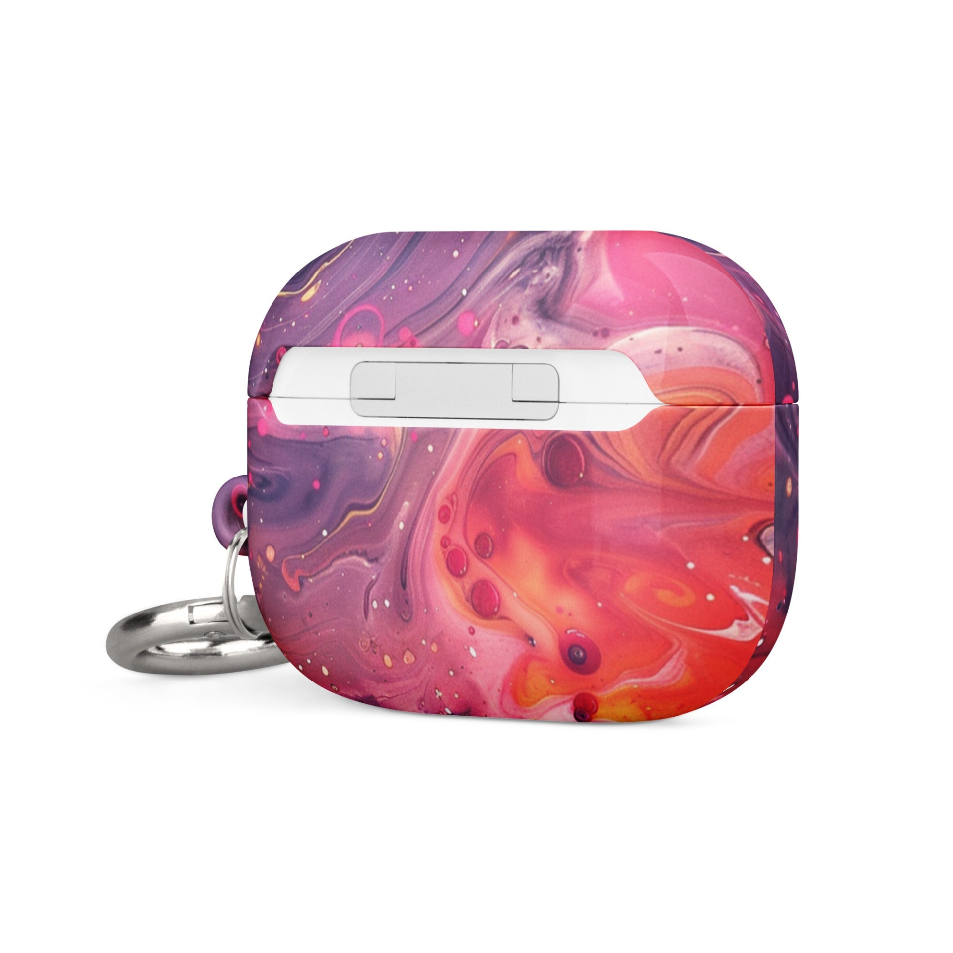 Start2Finish Rainbow Swirl AirPods case with colorful swirl design, protective electronics accessory for AirPods.