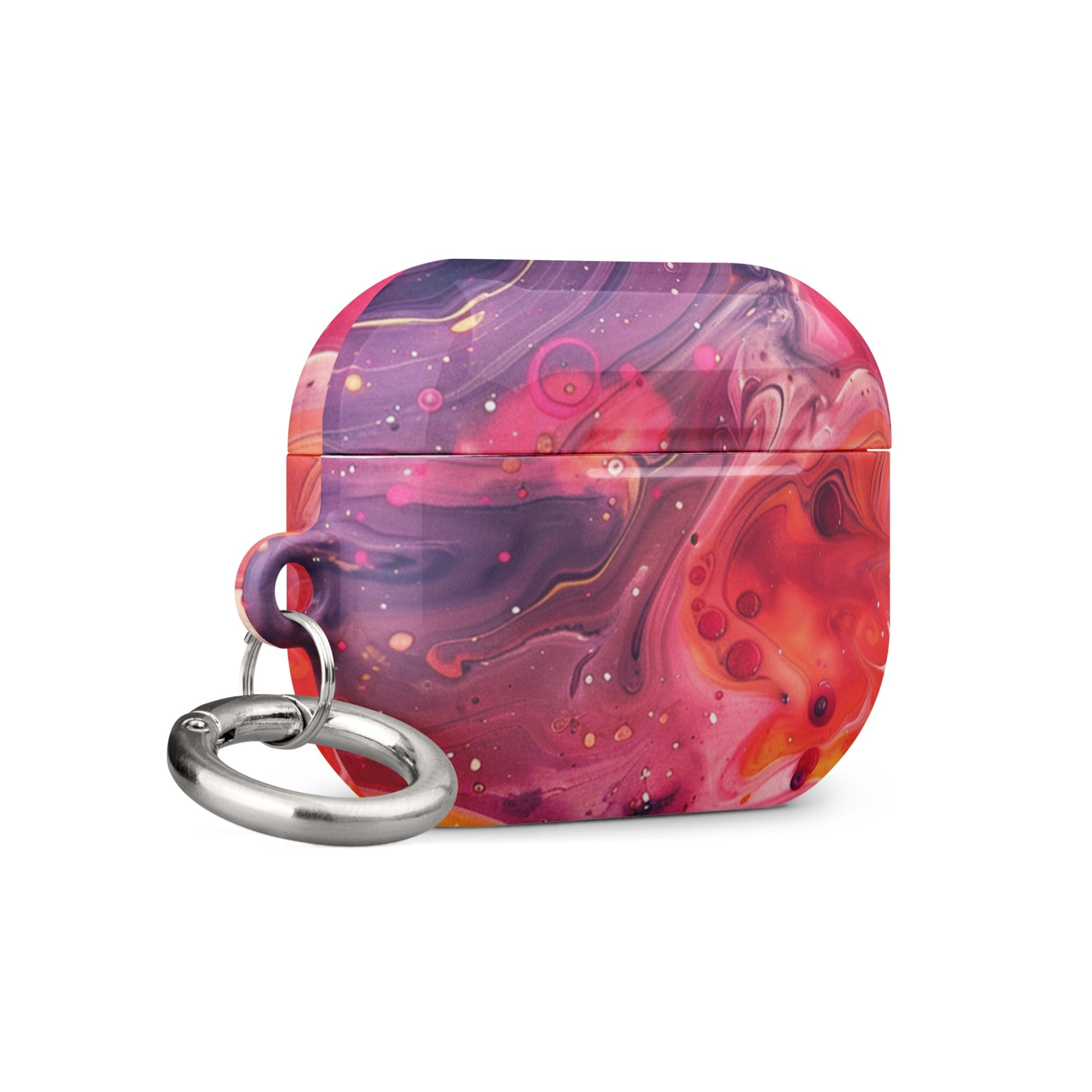Colorful Rainbow Swirl AirPods case by Start2Finish, featuring a vibrant, swirling pattern on a protective electronics accessory.