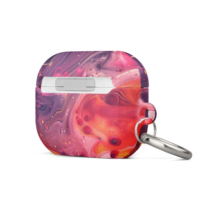 Colorful Rainbow Swirl AirPods case by Start2Finish, featuring vibrant swirl design and snug fit for AirPods electronics protection.