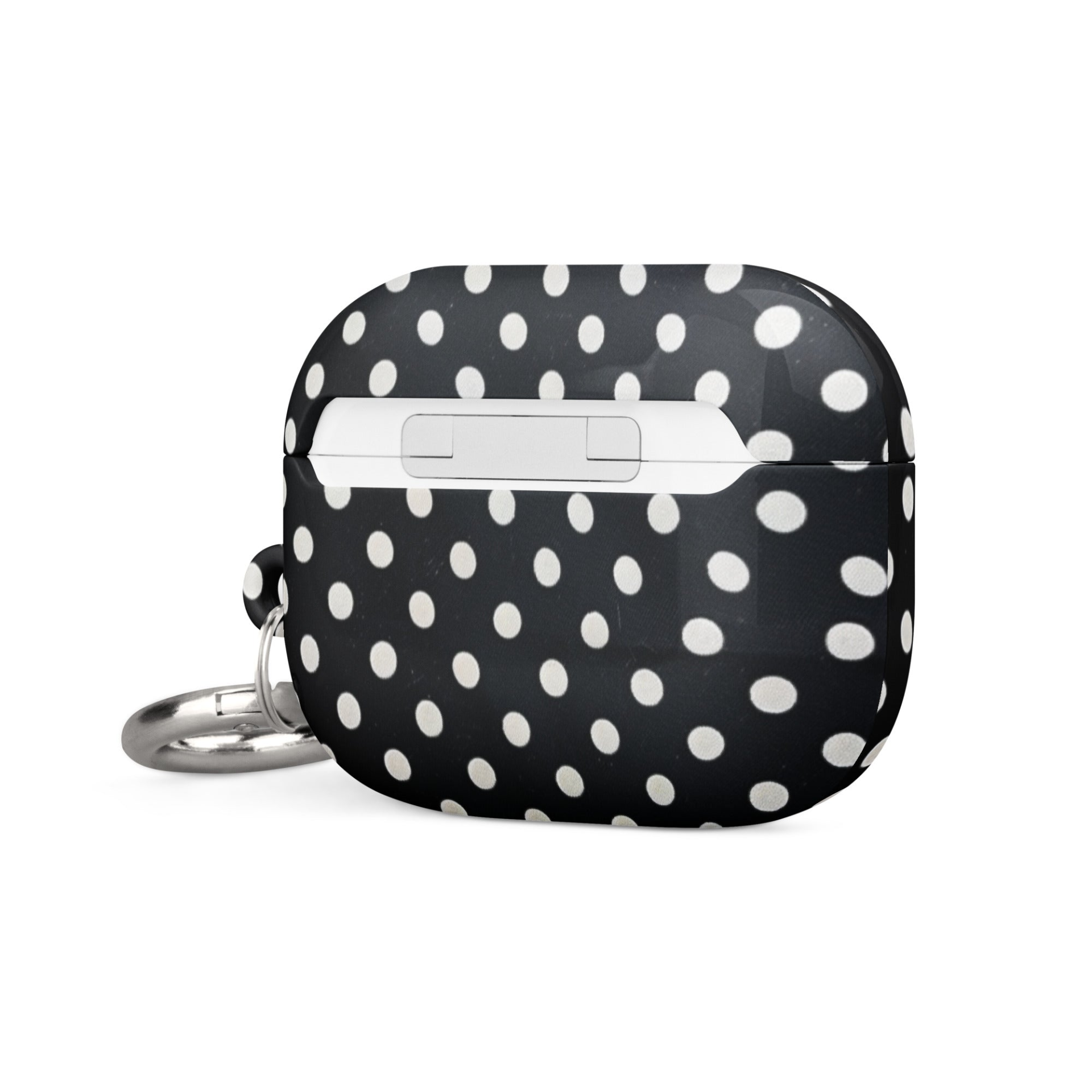 Start2Finish Drops case for AirPods, black protective silicone cover with precise cutouts for charging port and sensors.