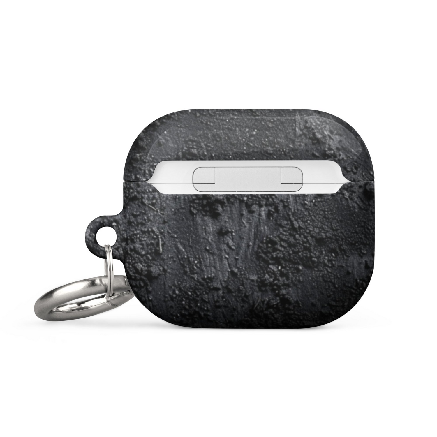 Start2Finish Moon Surface case for AirPods with detailed lunar texture, protective electronic accessory for wireless earbuds.