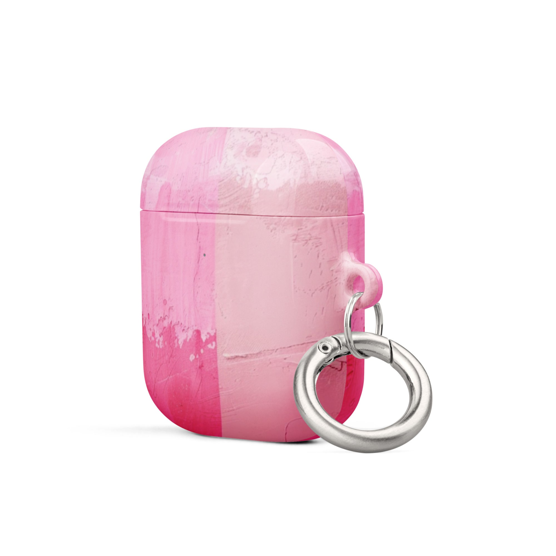 Pink palette case for AirPods by Start2Finish, showcasing a colorful, artistic design protecting wireless earbuds.