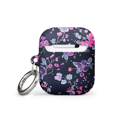 Start2Finish floral case for AirPods with colorful flower design, protective electronic accessory for wireless earbuds.