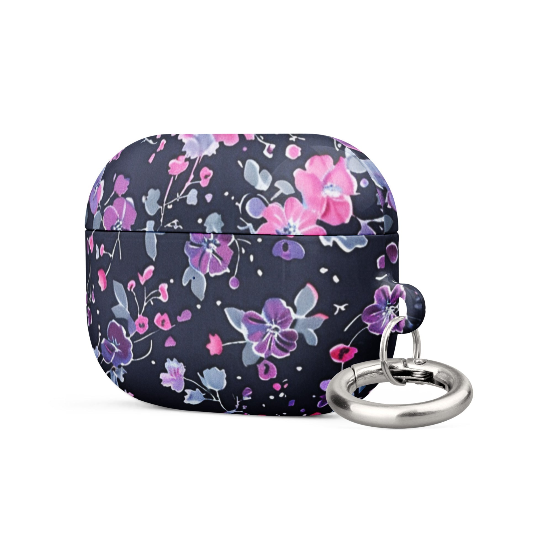 Start2Finish floral case for AirPods with colorful flower design, made of protective silicone for wireless earbuds.