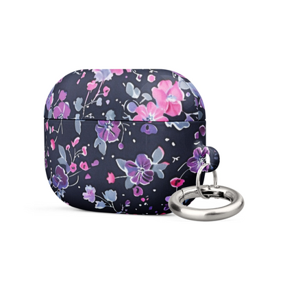 Start2Finish floral case for AirPods with colorful flower design, made of protective silicone for wireless earbuds.