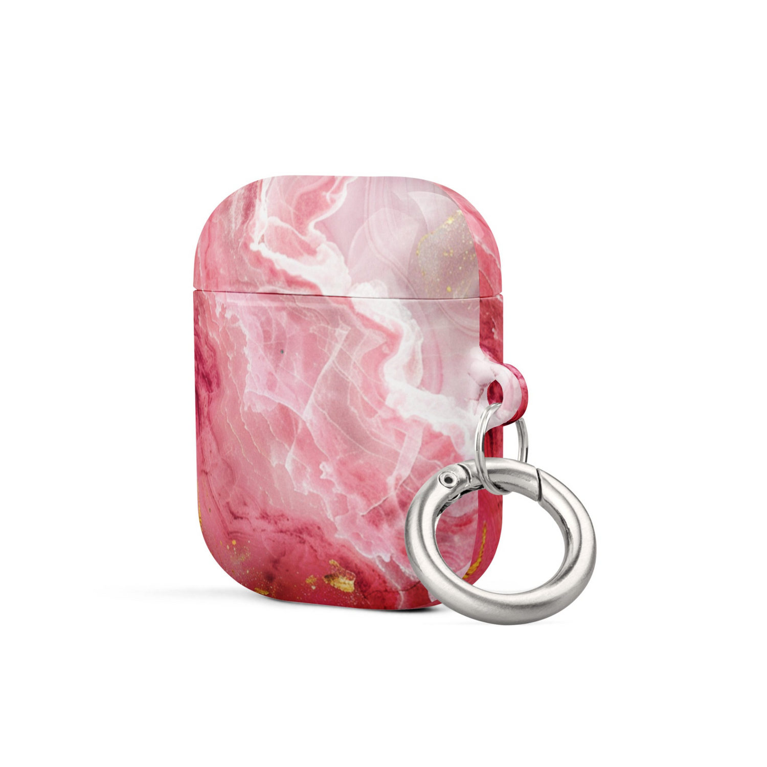 Pink marble AirPods case by Start2Finish, showing a sleek, stylish protective cover with pink marble pattern for AirPods.
