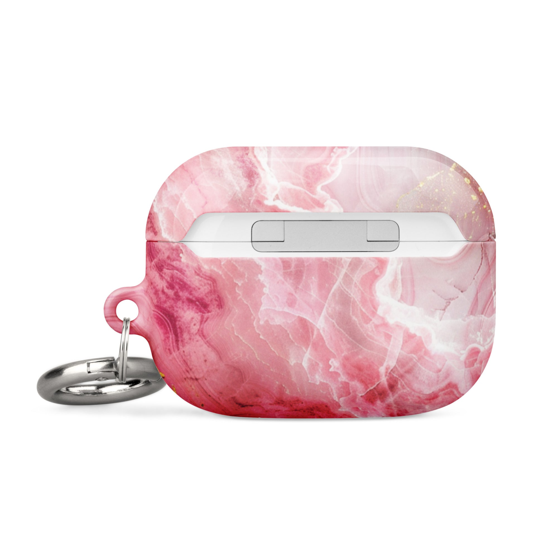 Pink marble case for AirPods by Start2Finish, featuring a stylish pink and white marble design on a protective electronics cover.