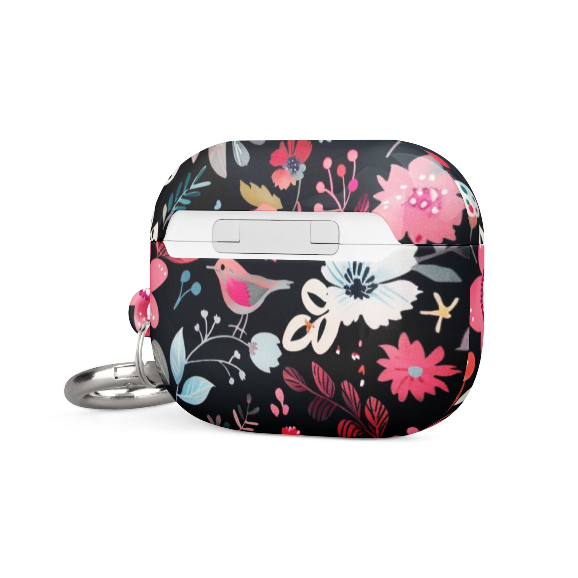Pink and blue protective case for AirPods by Start2Finish, featuring a colorful, soft silicone design.