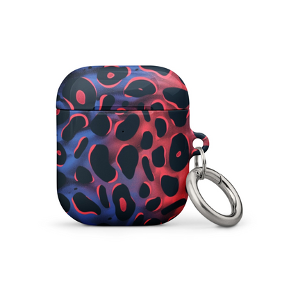 Start2Finish leopard spots AirPods case with black and brown animal print design, protective cover for wireless earbuds.