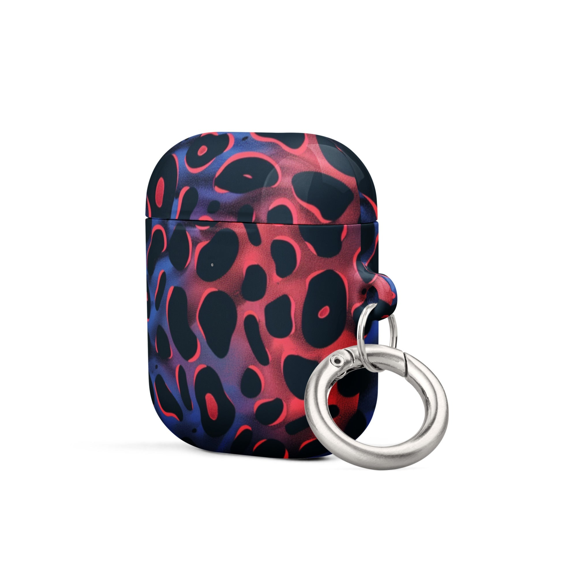 Start2Finish leopard spots case for AirPods with a stylish leopard print design on a sleek black background.