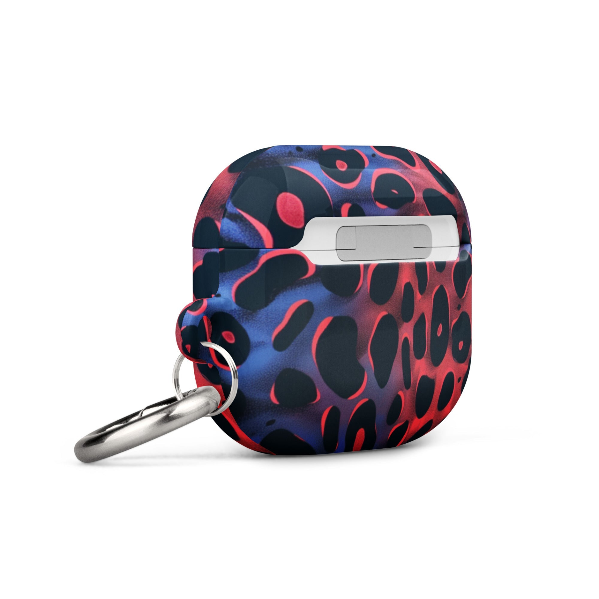 Start2Finish leopard spots case for AirPods with black and tan animal print, protects your wireless earbuds in a stylish design.