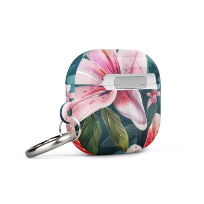 Start2Finish Lily case for AirPods in pastel colors, showcasing the floral design and compact protective cover.