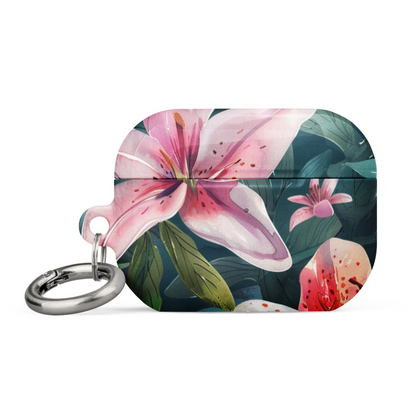 Start2Finish Lily case for AirPods, colorful floral-patterned protective cover for wireless earbuds.