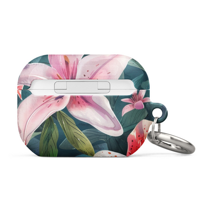 Start2Finish Lily Case for AirPods, stylish floral-patterned protective cover for wireless earbuds, with a soft silicone finish.