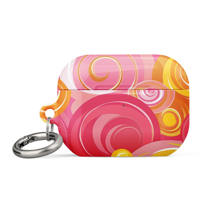 Pink and yellow Start2Finish AirPods case for electronics, featuring a colorful protective cover for AirPods.