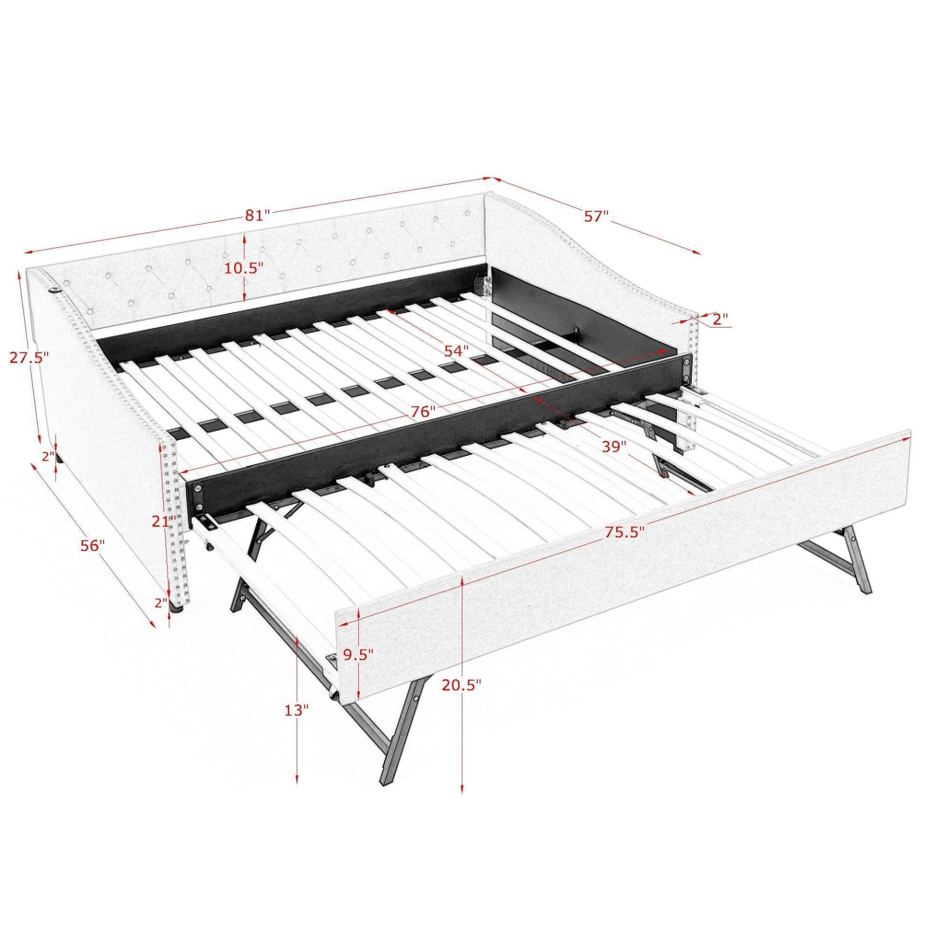 Solid wood and metal bed frame by Start2Finish, featuring a sturdy design suitable for bedroom and guest room furnishings.