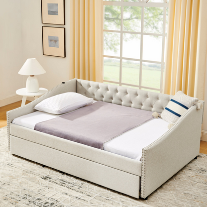 Solid wood and metal bed frame by Start2Finish with a sturdy design, perfect for bedroom and guest room furnishing.