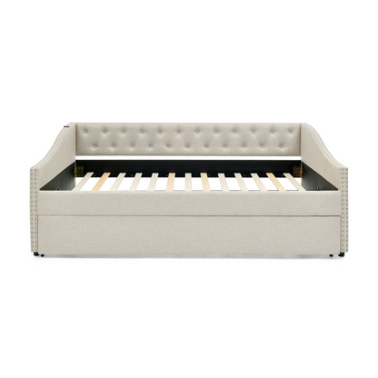Solid wood and metal bed frame by Start2Finish with a sturdy design, suitable for bedroom and guest room furnishings.