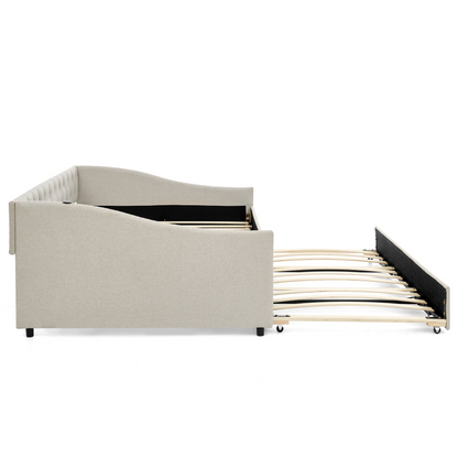 Solid wood and metal bed frame by Start2Finish with a sturdy design for bedroom or guest room furnishing.