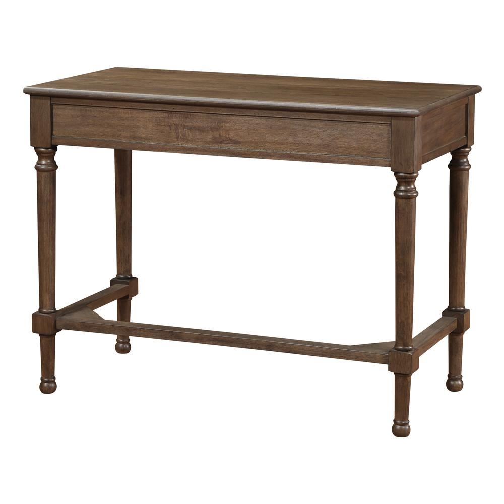 Start2Finish Beacon 40-inch writing desk with wooden surface and metal legs, ideal for home or office workspace.