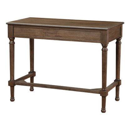 Start2Finish Beacon 40-inch writing desk with wooden surface and metal legs, ideal for home or office workspace.