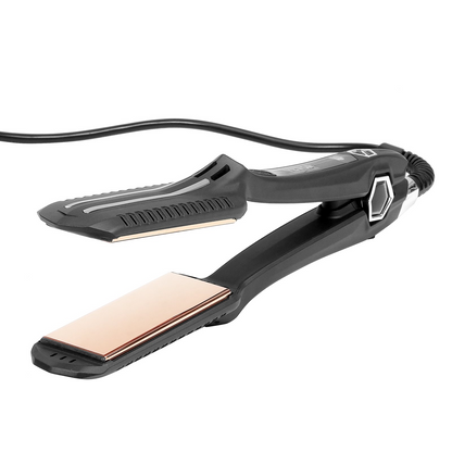 Start2Finish VEVOR 1.5-inch titanium flat iron with LCD display, infrared technology, adjustable temperature for salon or home use.