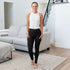 Pink Bearberry high waist long leggings with built-in phone pocket, showcasing a comfortable and stylish women&