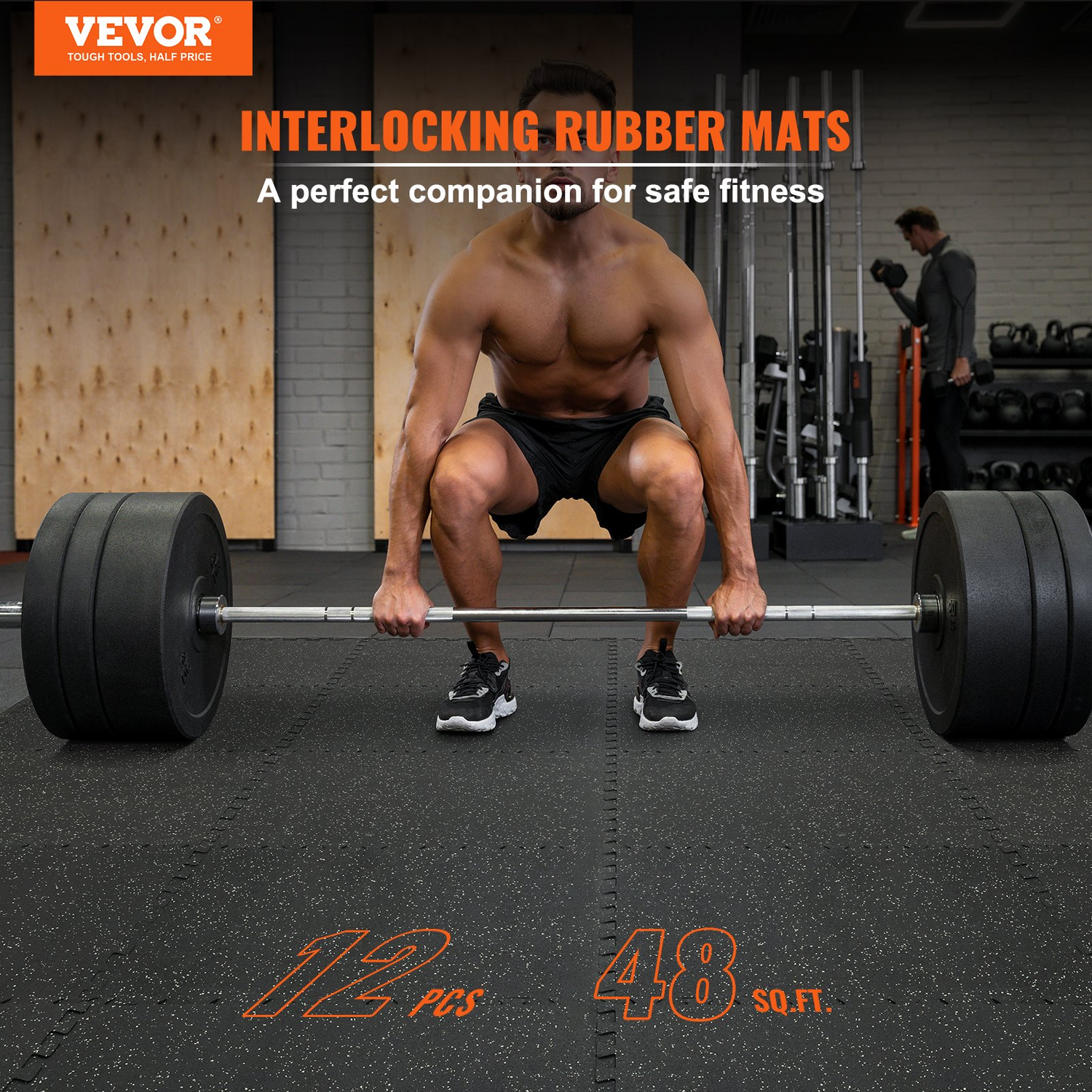 Start2Finish EVA interlocking foam floor mats, 24x24 inches, 0.56 inch thick, for workout and fitness flooring in home or gym.