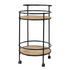 Start2Finish Designs2Go Charlie serving bar cart with metal frame and wooden shelves, perfect for entertaining and stylish storage.